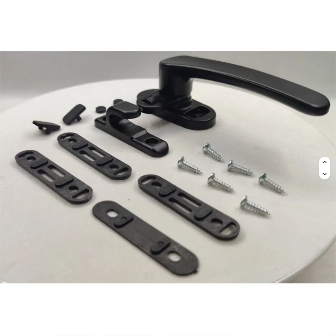 Modern Design High Quality Black Aluminium Window Camlock Flat Project Handle Factory