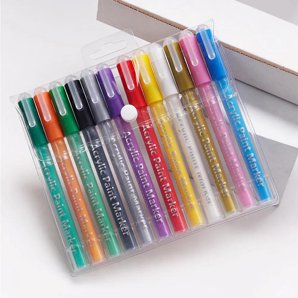 Waterproof Art Drawing Painting Nail Graffiti Acrylic Water Based Marker Quick Drying Permanent Pen
