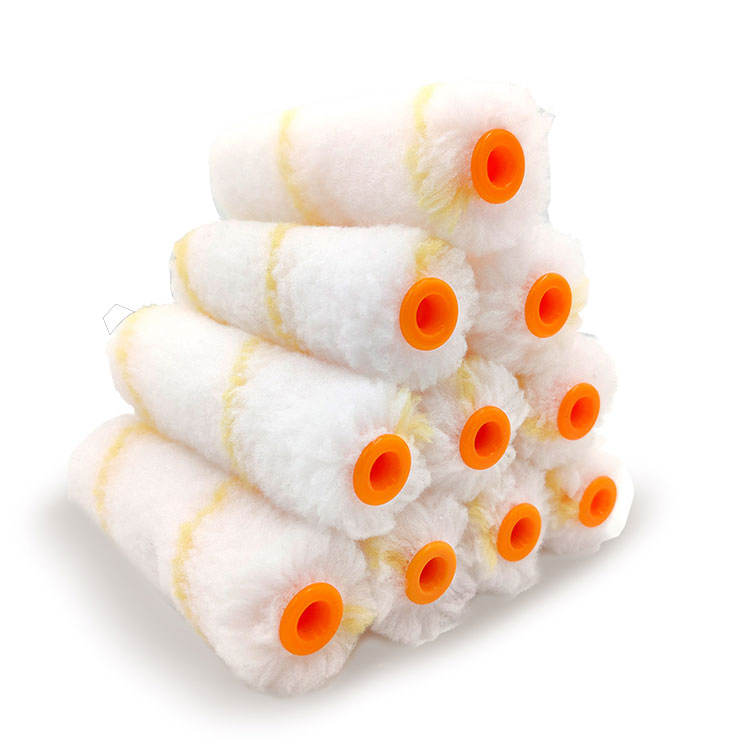 Hand Tools 10PCS Paint Roller Brush DIY 4 Inch Roller Sleeve Refill Set