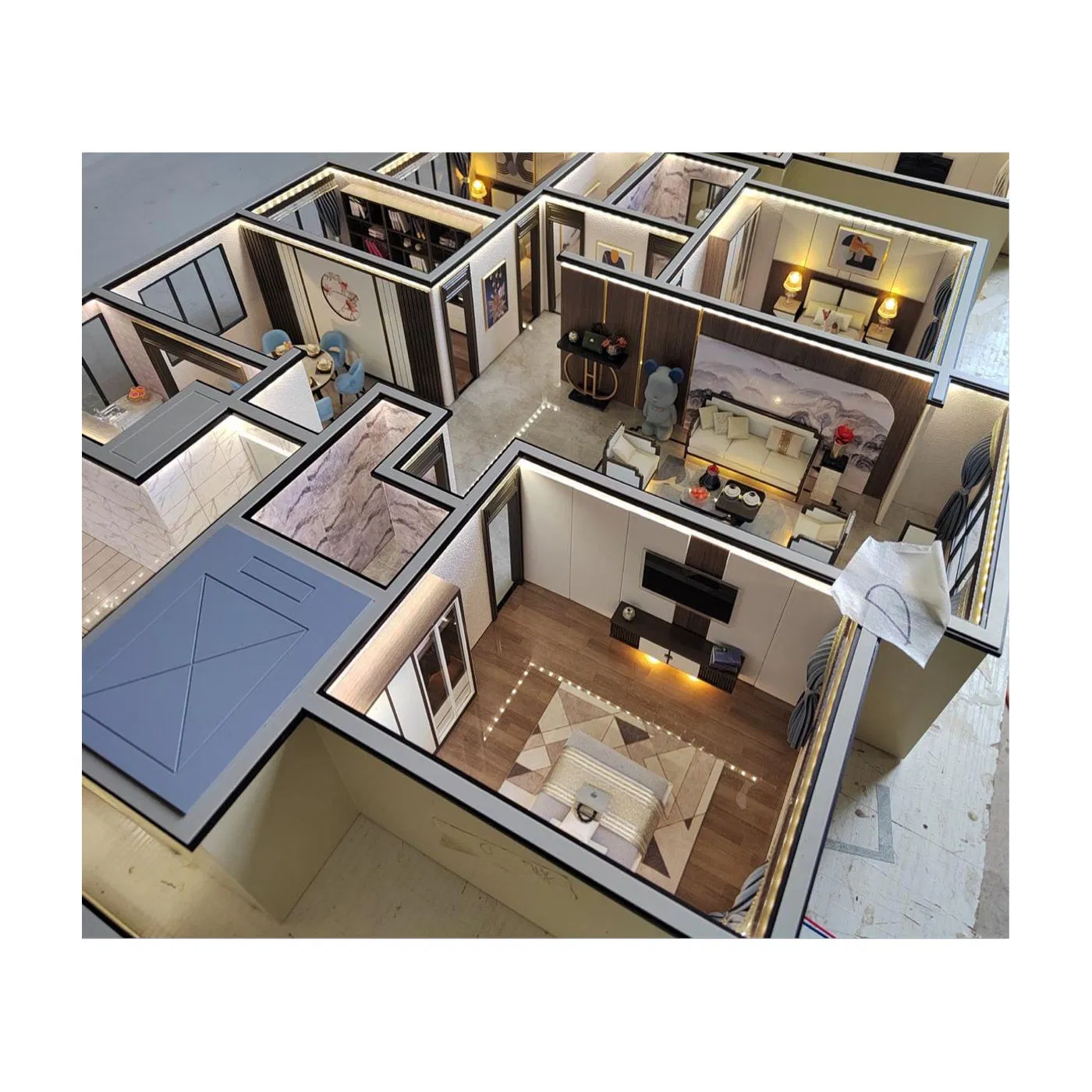 3D Professional Design Interior Layout Room Planning Miniature Scale Model