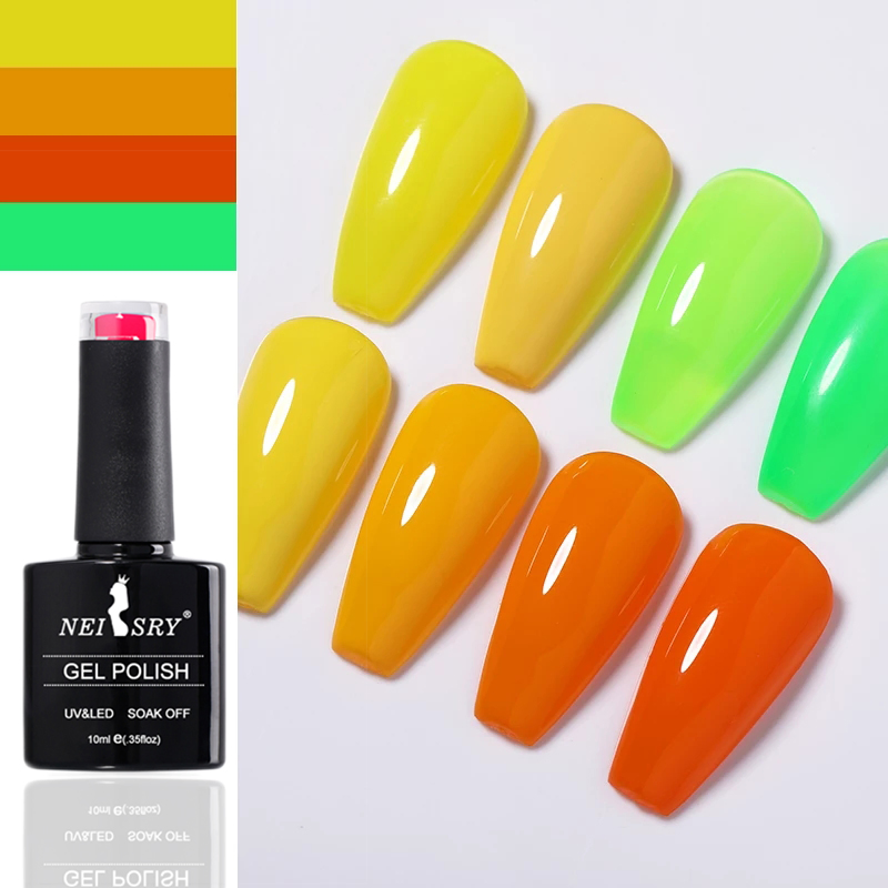 Neissry Private Label Your Logo OEM ODM Color Gel Nail Polish 10ml 15ml 1kg Bulk Bottle Hema Free