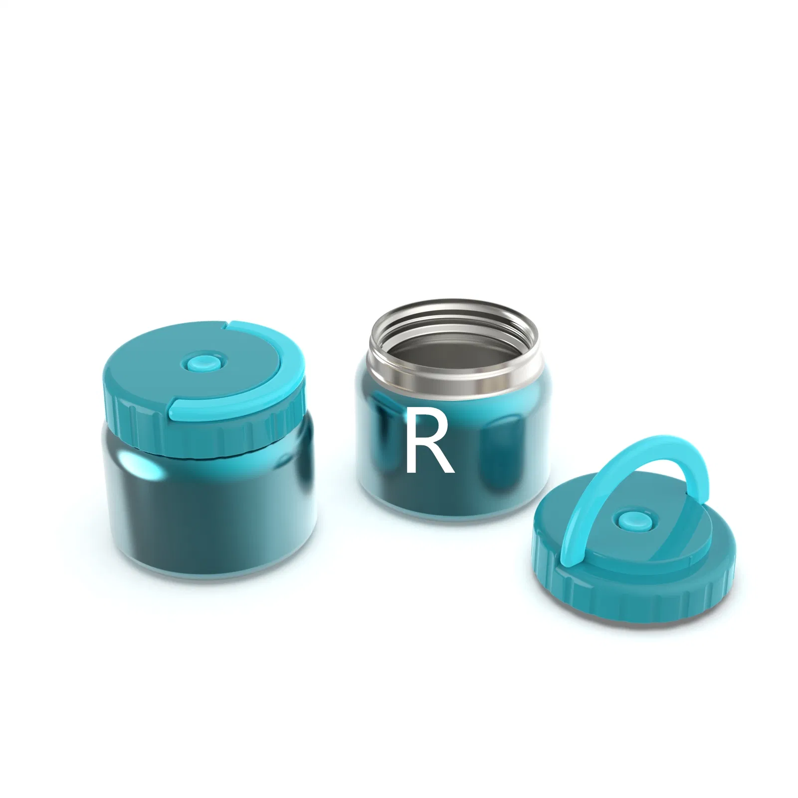 Aohea Obm ODM Insulated Food Jar Set – 25.4oz & 17oz Stainless Steel Containers with Folding Spoon and Carrying Bags – Leak Proof Keeps Food Hot or