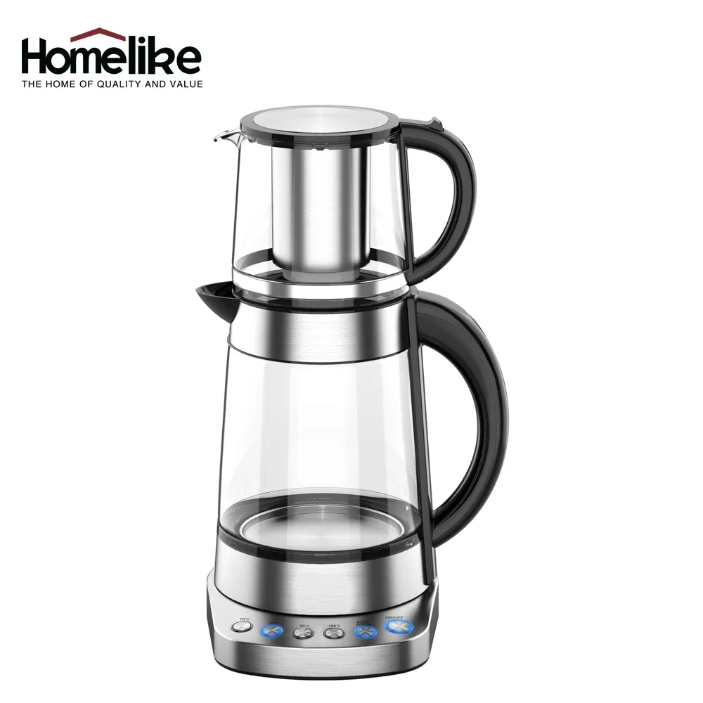 Electric Glass Tea Pot with Infuser Smart Digital Display Turkish Tea Set Samovar Tea Maker Tea Kettle