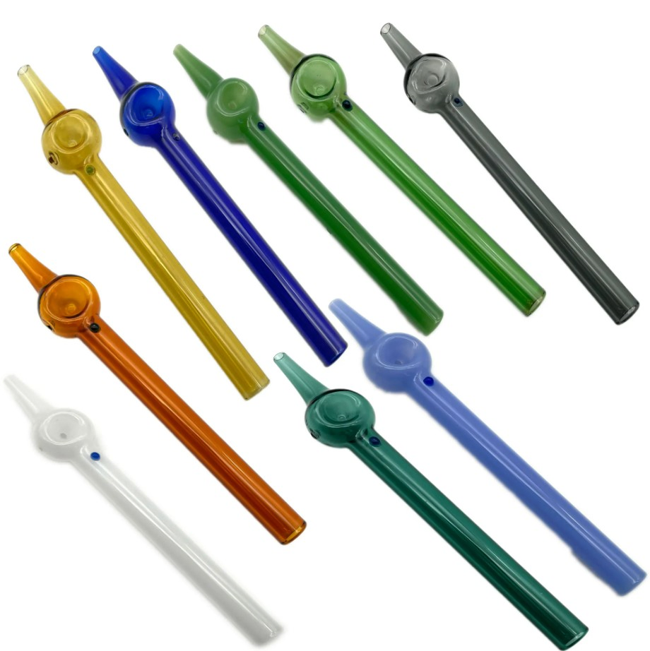 Mini Nectar Collectors Colored Pen Style DAB Straws Pyrex 15.5cm Length Glass Oil Burner Pipe