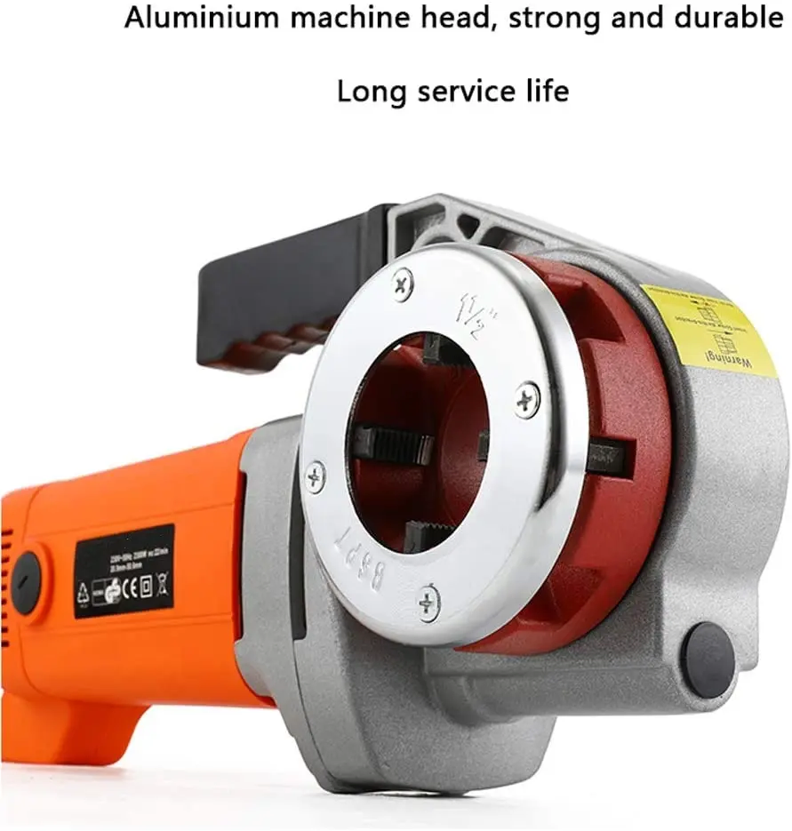 Electric Pipe Threader with 6-Blade Portable