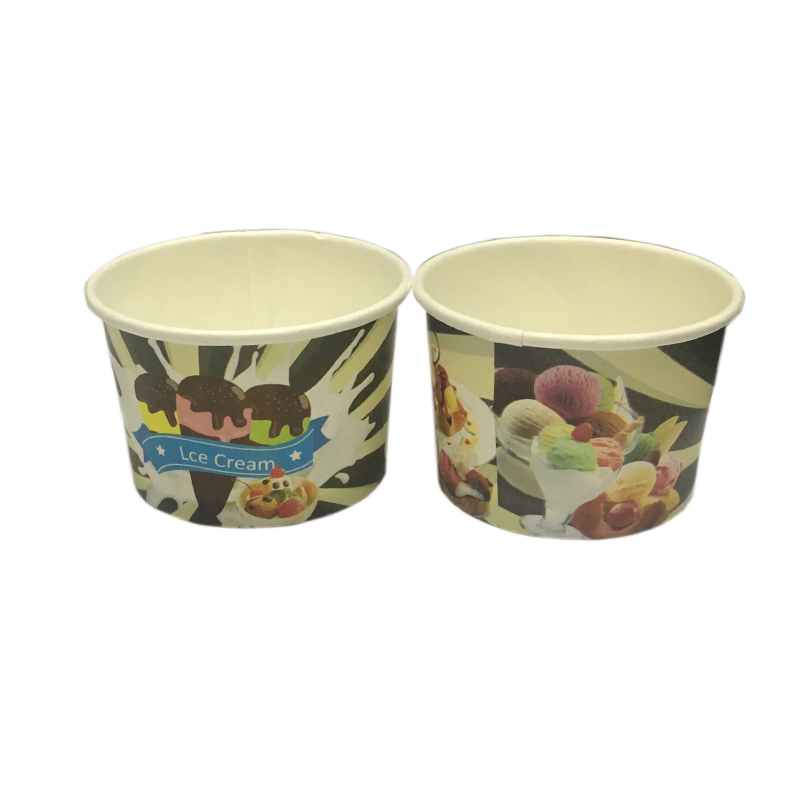 portable Ice Cream Cups Disposable Paper Bowls Wholesale Price