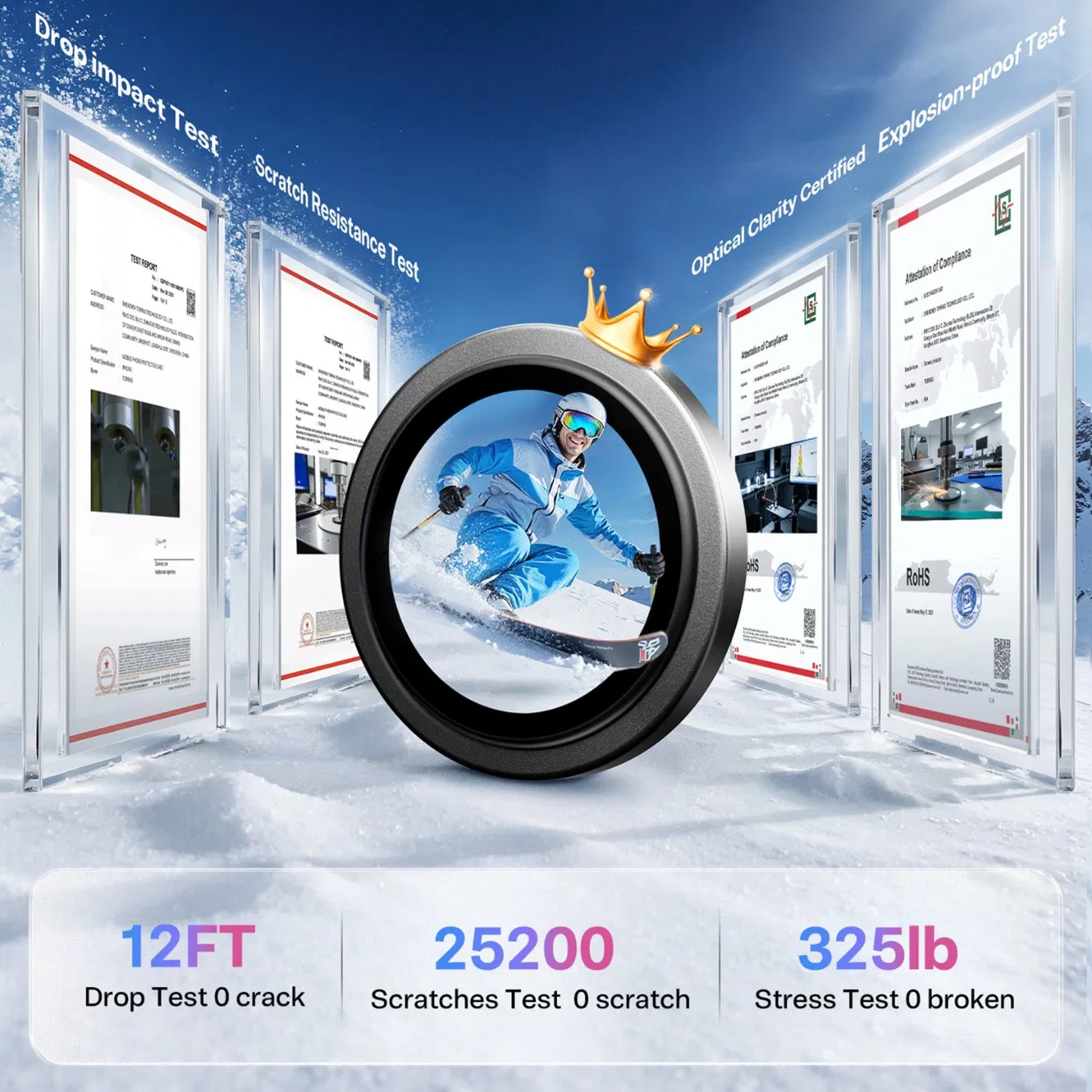 Защитная плёнка Torras для камеры iPhone 17