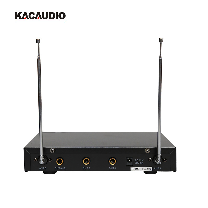 Professional Factory High Dual Channel Wireless Microphone