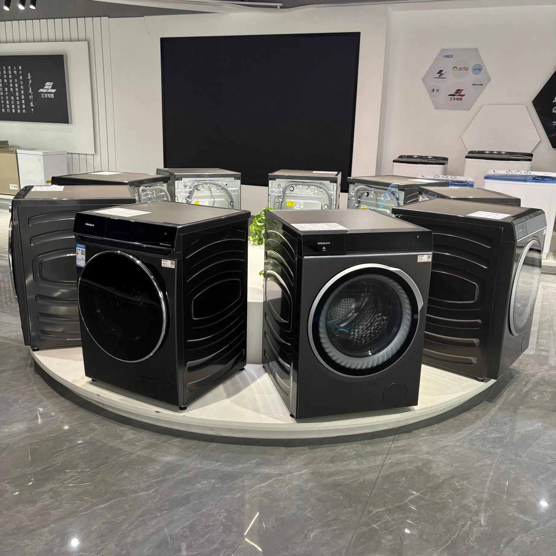 Stainless Steel Factory Wholesale Front Load Washing Machine Washer with Dryer