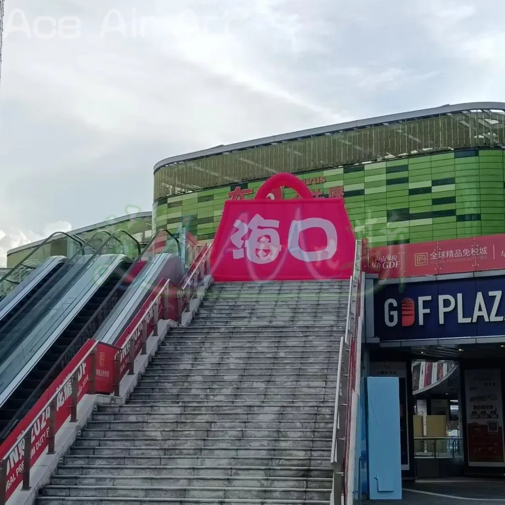 Giant Inflatable Cartoon Fashion Bag with Customize Logo Printed Outdoor Playground Event Decoration Props for Advertising