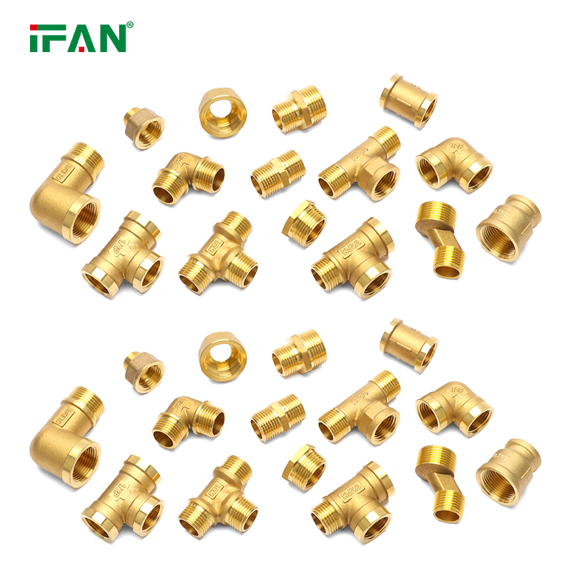 Ifan BS En ISO 15875 Pipe Fitting All Size Color Customized Brass Plumbing Fittings Threaded Brass Fittings
