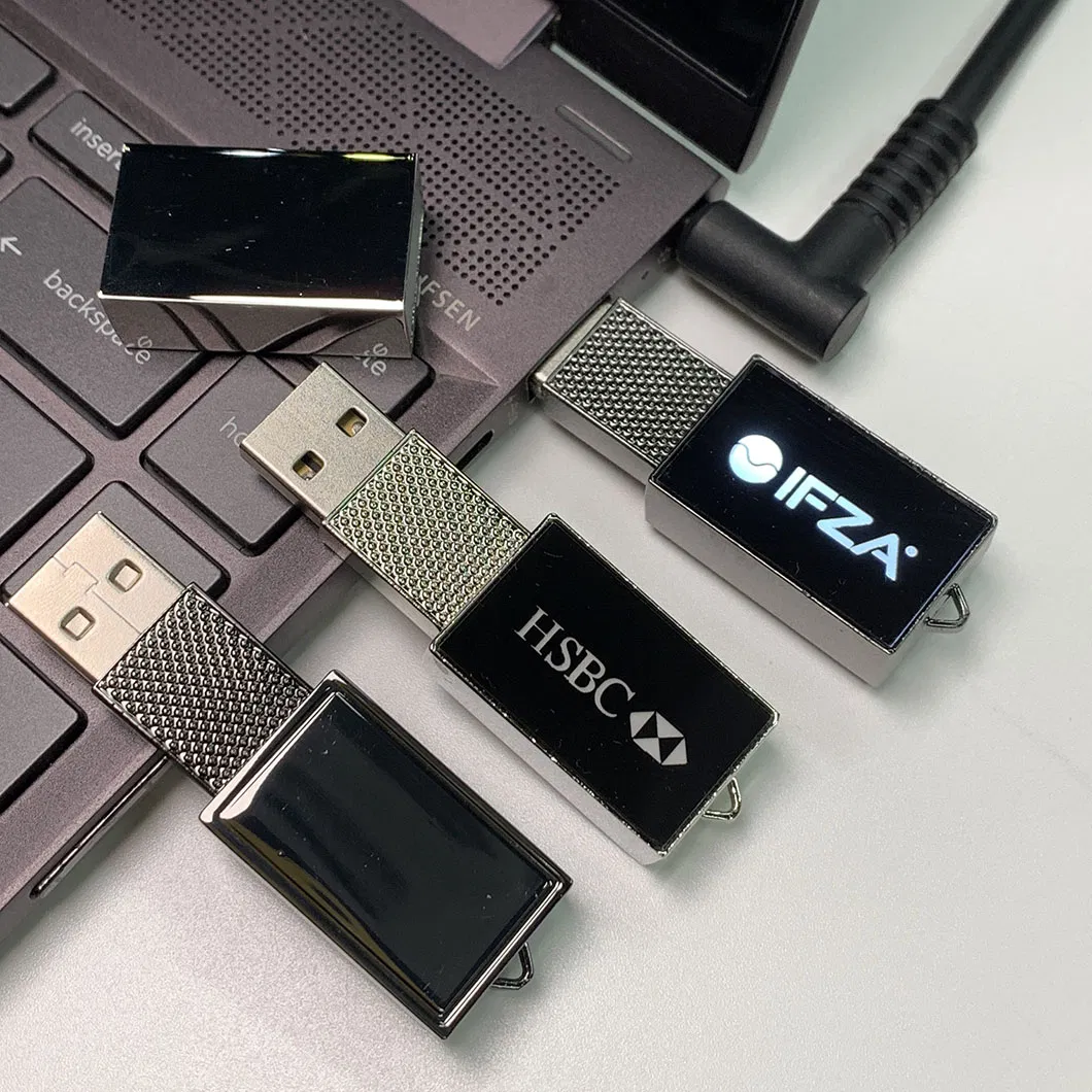Factory Popular Custom Logo Metal Shape Pen Drive 2.0/3.0 2 GB 4 GB 8 GB 16 GB 32 GB 64 GB 128 GB USB Memory Stick USB Flash Disk Drive for Computer