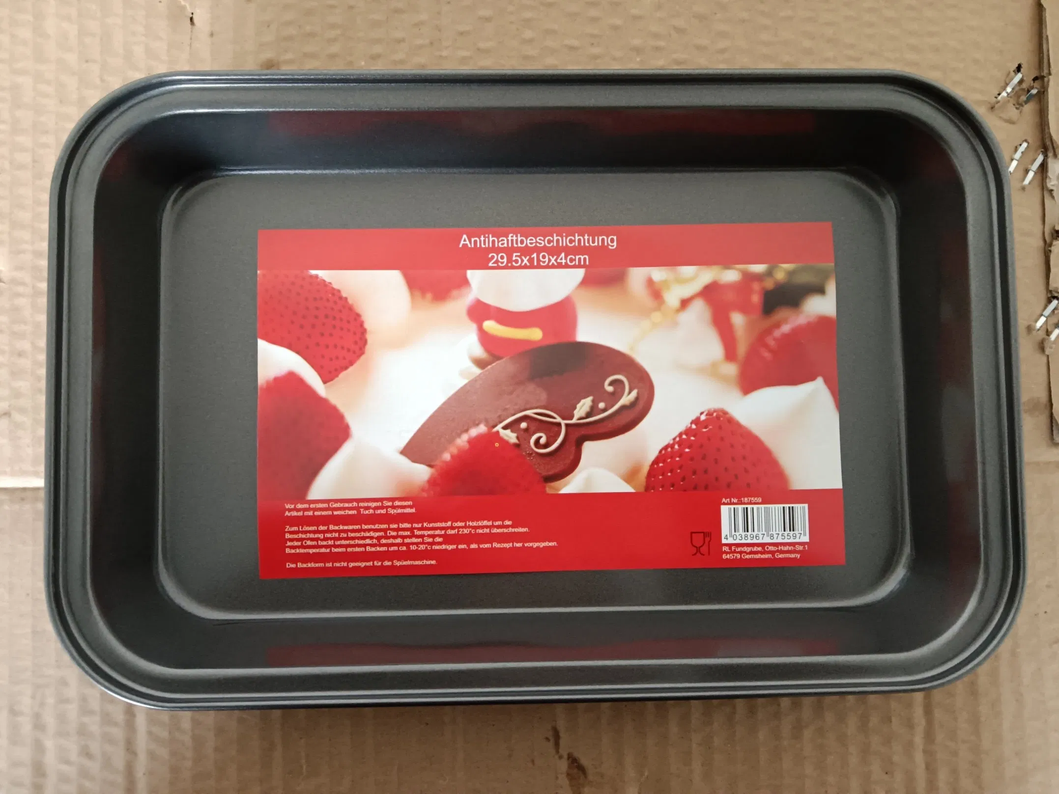 Форма для выпечки 30x19 см, антипригарная