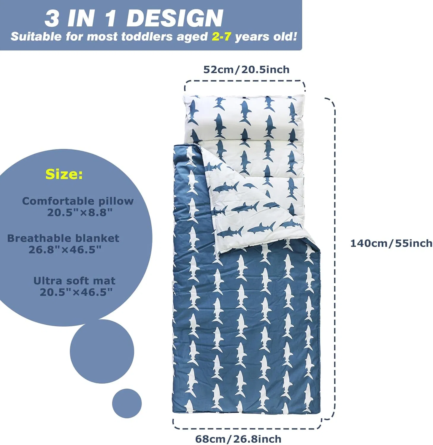 Kids Sleeping Bag Forpreschool Travel Camping