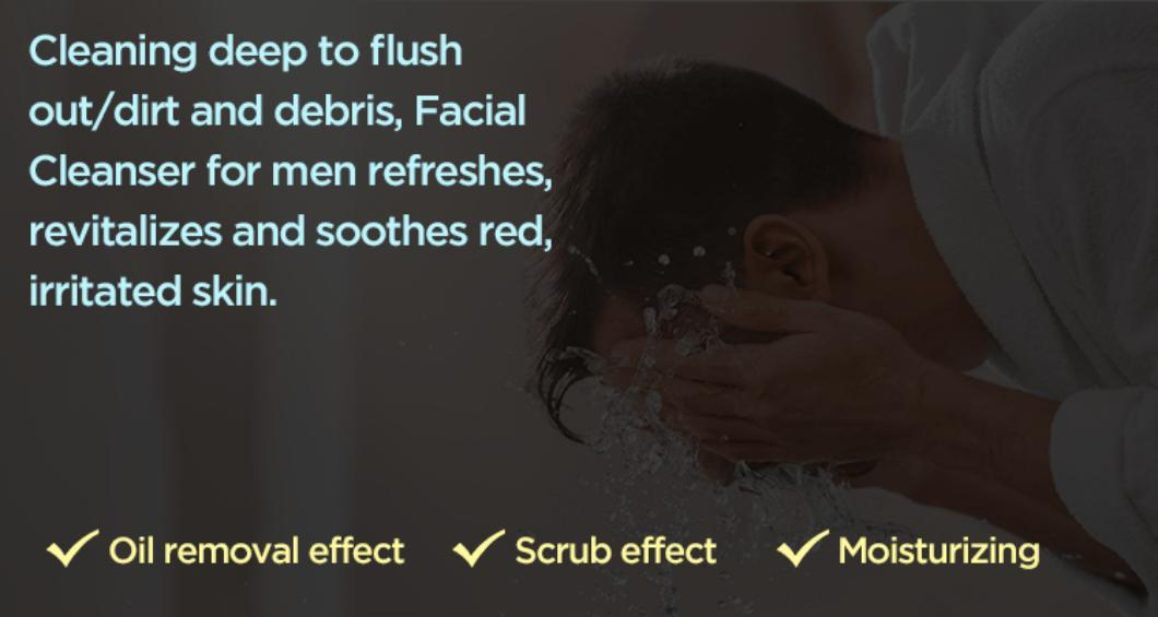 Private Label Skin Care Deep Cleansing Best Oil Control Facial Cleanser for Men