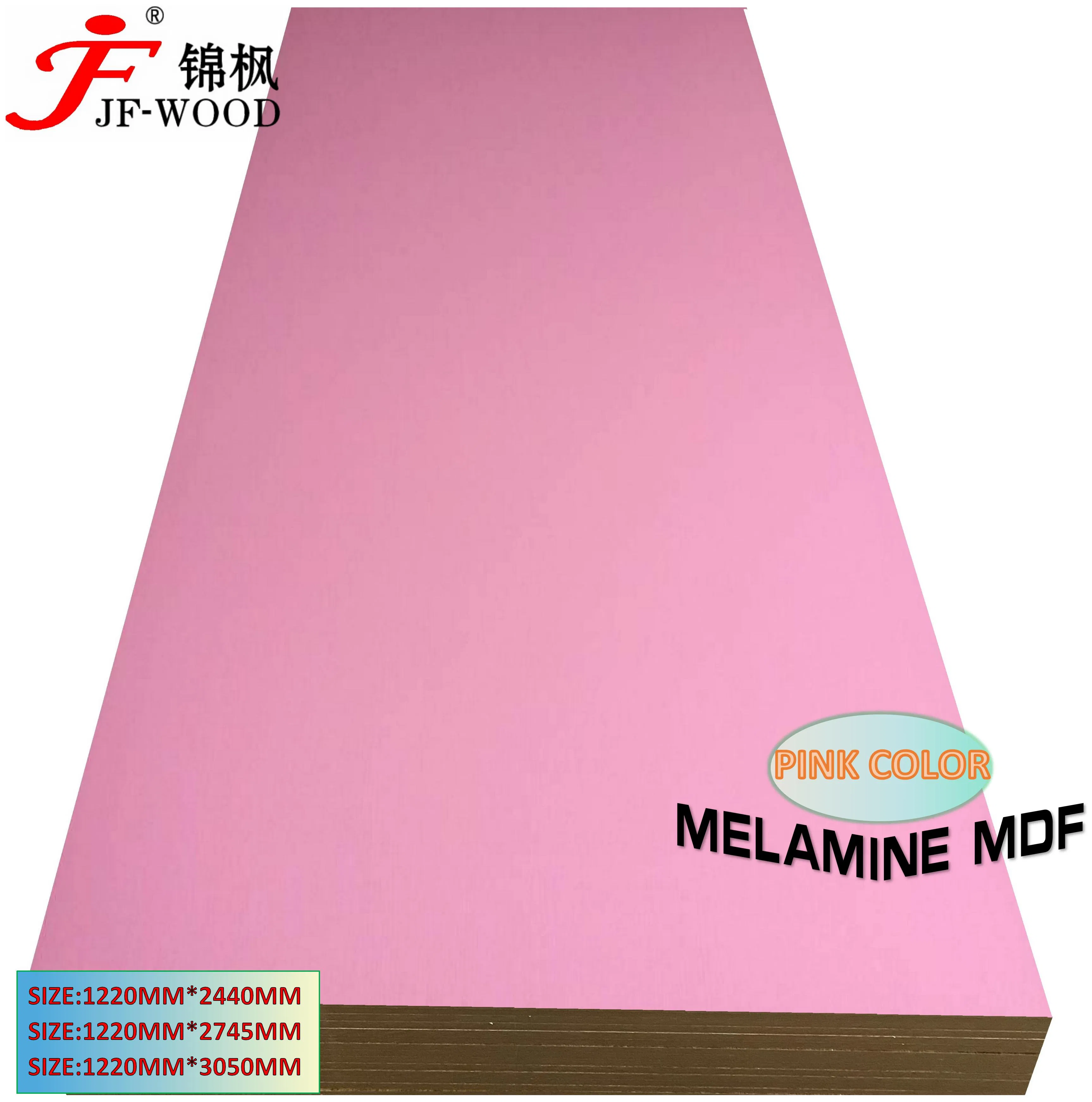 ISO9001: 2008 Furniture Grade Solid Wood Grain Color 100% Poplar 1220*2440mm Melamine MDF Board