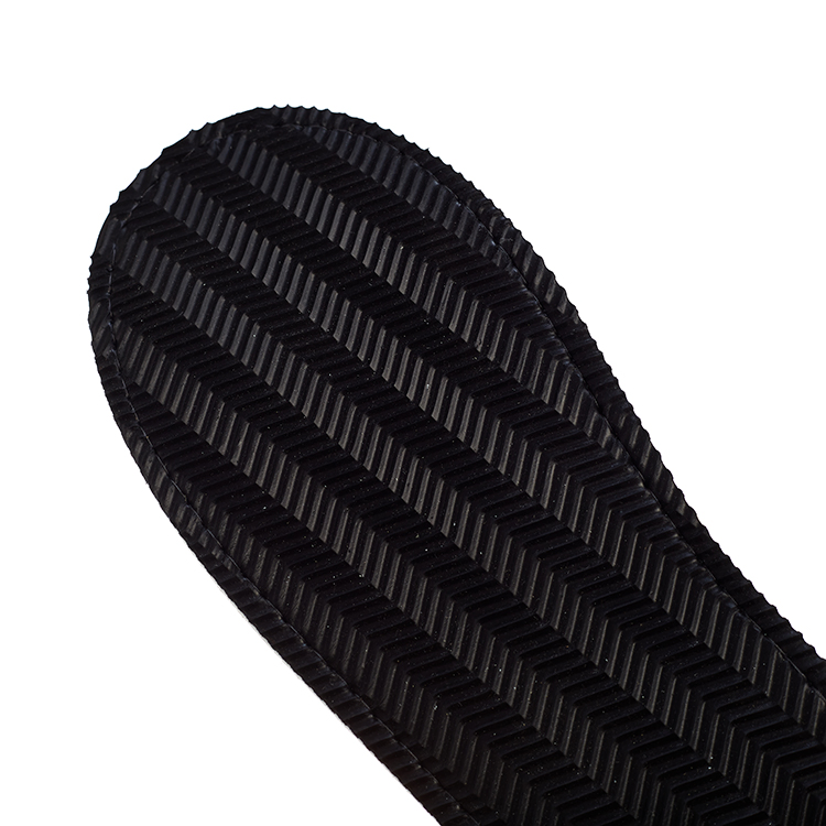 Custom Logo Luxury Non Slip Rubber Sole Canvas Fabric Guest SPA Disposable Closed Toe Slippers for Hotels