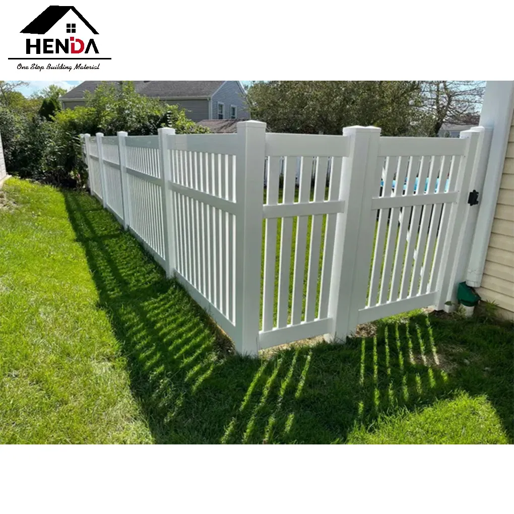 Sleek PVC Fence/Easy Lock Assembled Semi Privacy Chemical Resistant Pool Enclosure
