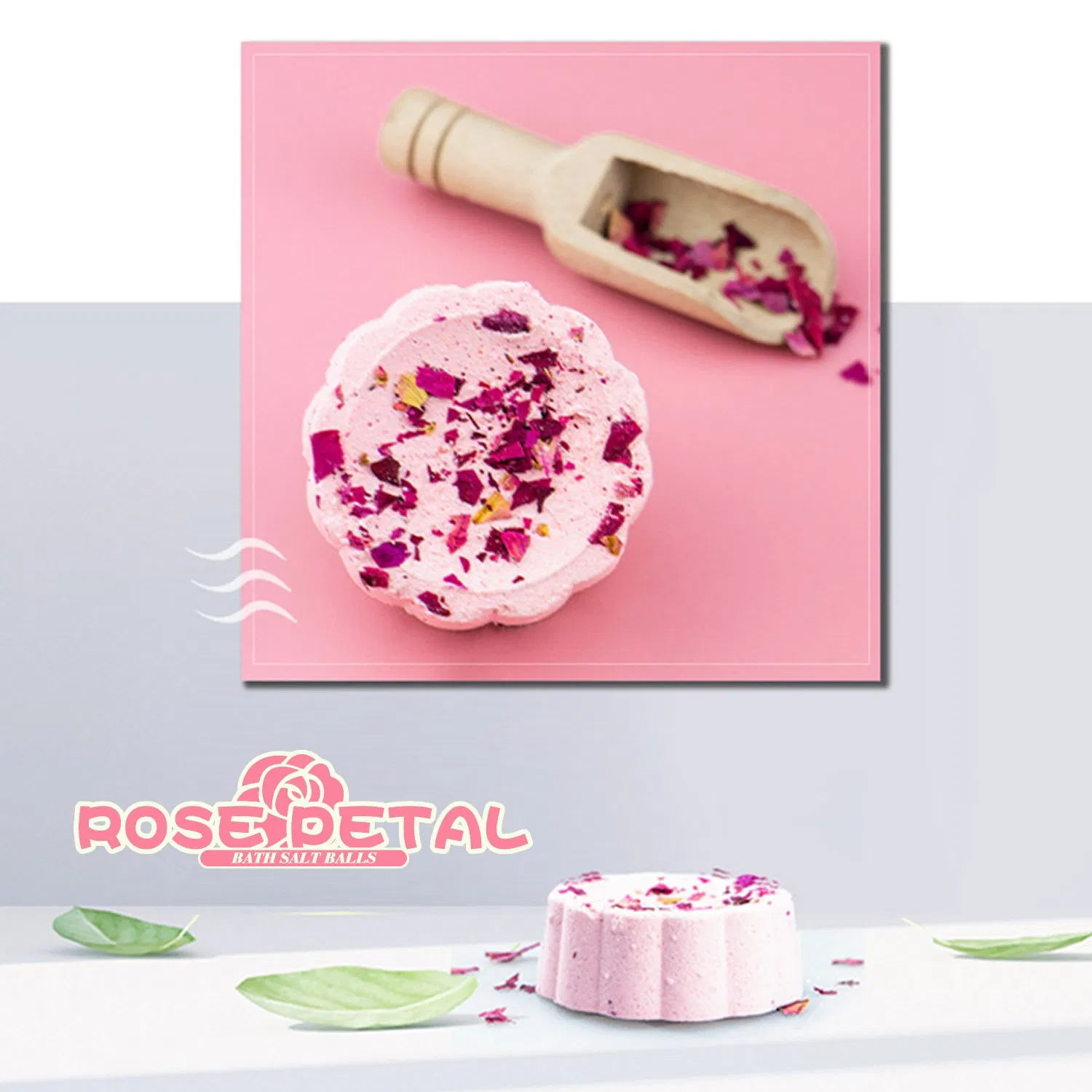 Indulge in Luxurious Rose Petal Bath Salt Balls for Relaxation