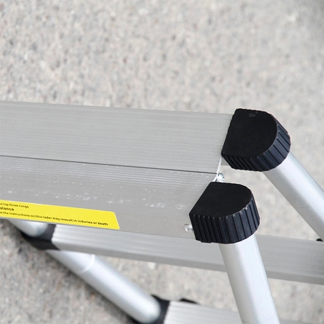 6.2m Aluminum Telescopic Ladder Industrial Grade Ladder Double-Side Folding Ladder