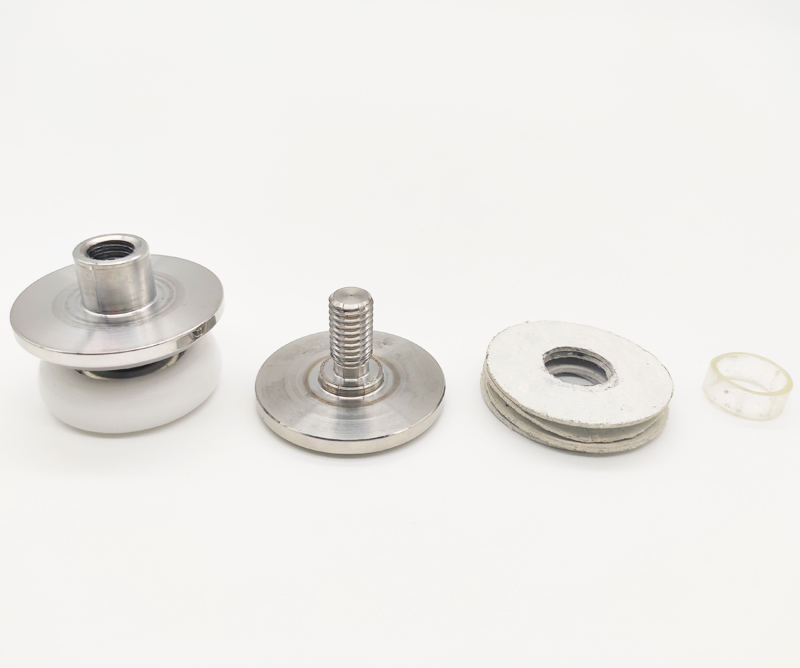 Frameless Sliding Glass Door Hanging Wheel System Hardware Accessories for 8-12mm Tempered Glass