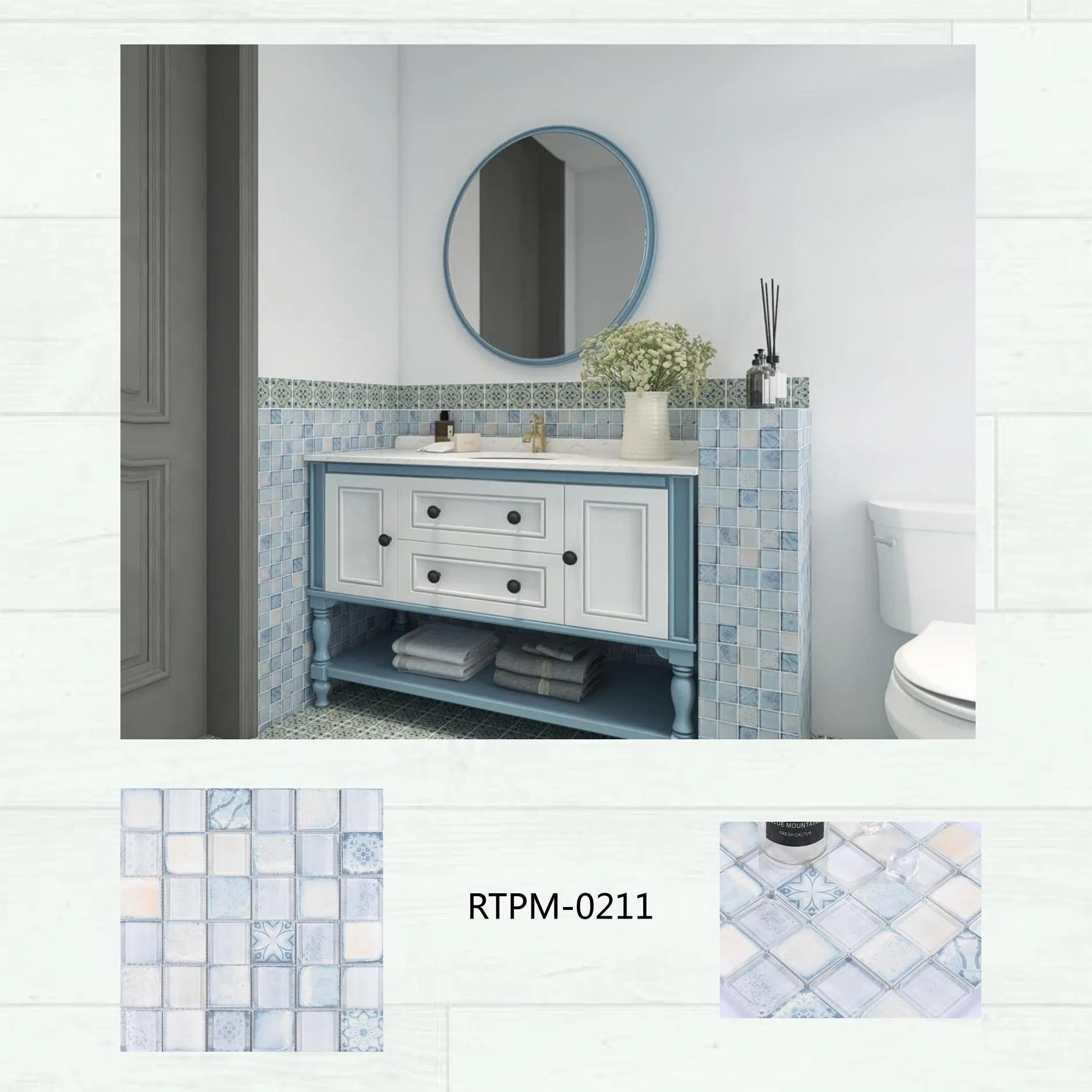 Antique Mosaic Living Room Bathroom Kitchen and Swimming Pool Wall Tiles