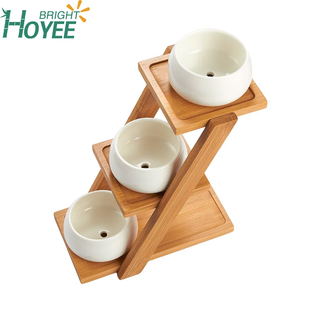 Bamboo Plant Stand for Indoor, Outdoor Plant