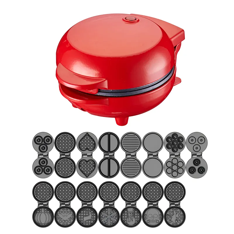 Custom Cartoon Animal Heart Shaped Non-Stick Mini Waffle Maker