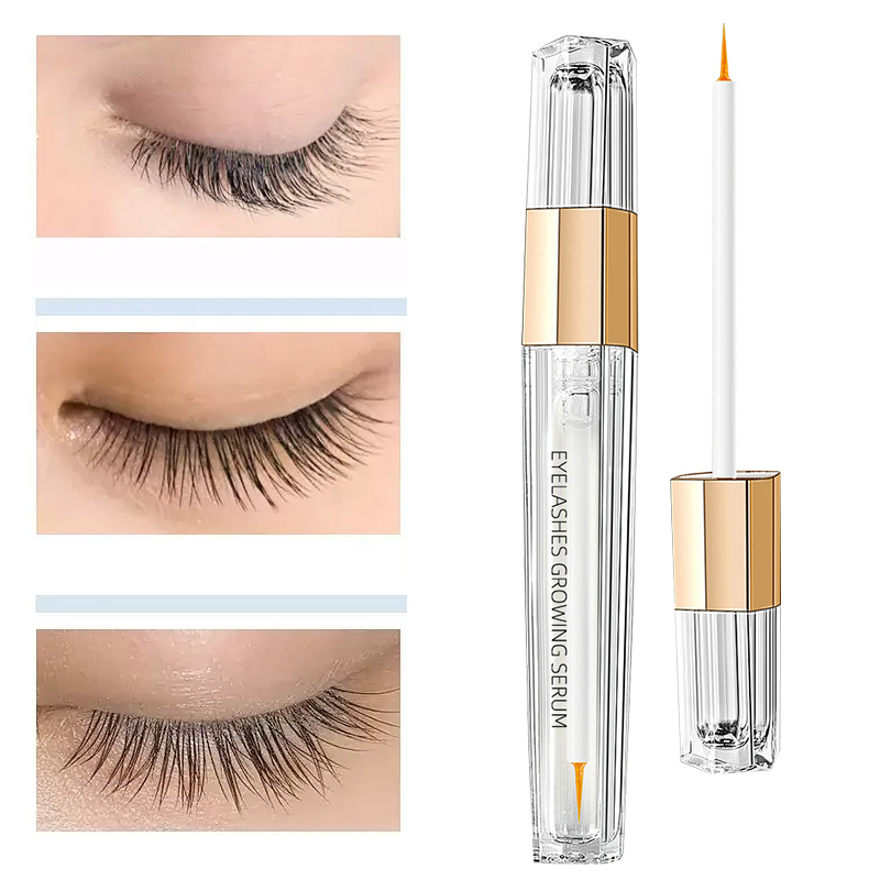Natural Vegan Organic Eye Lash Growth Nourishing Liquid Oil Eyelash Serum Grow Lashes Oil Eyelash Enhancer Free Lash Serum