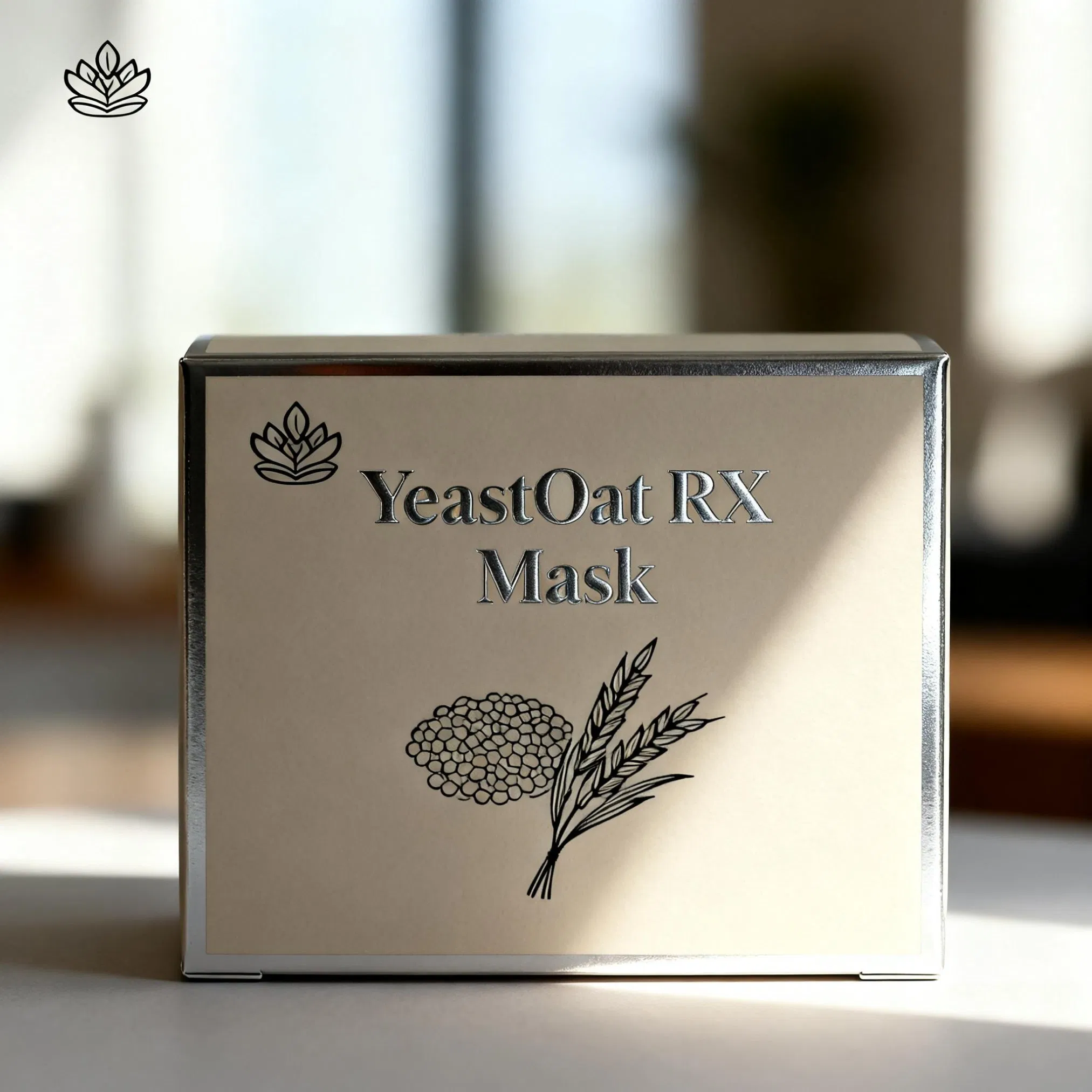 Advanced Oat Bran Extract Repairing Hydrating Face Mask for Whitening and Brightening Skin