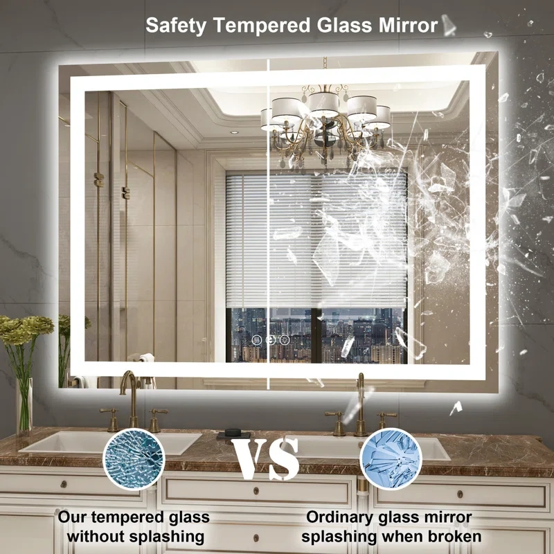 Clear Cheap Frameless Prices Venetian Thin Tempered Colored Glass Mirror