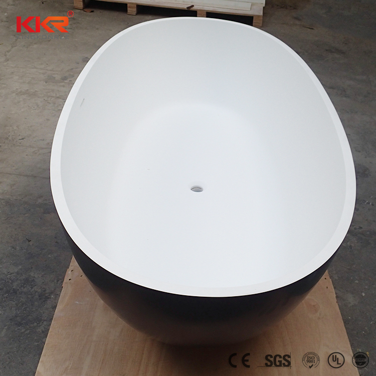 Artificial Stone Acrylic Solid Surface Bathtub Bathroom Soaking Freestanding Bathtub