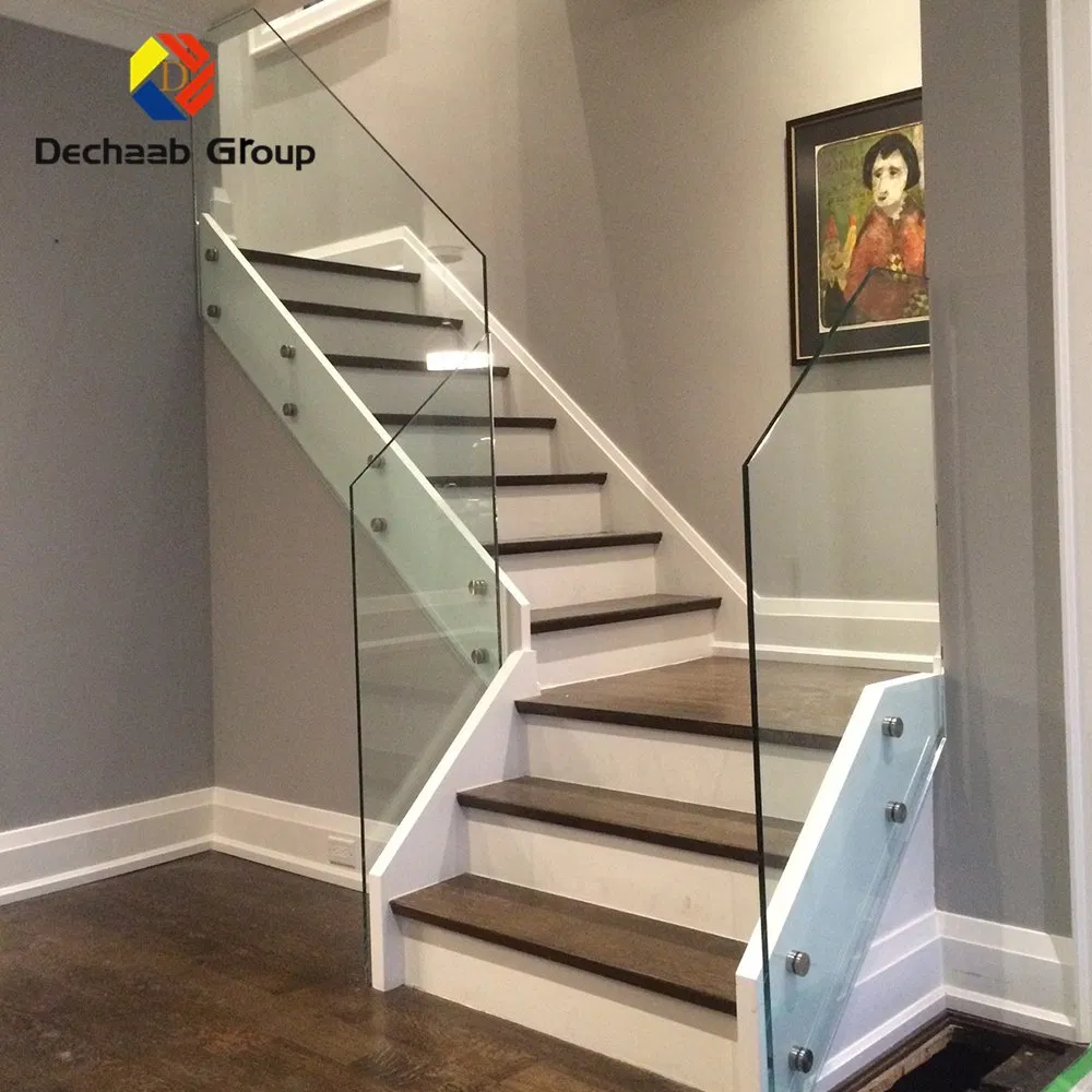 Glass Only No Frame Simple Design Easy Assembly Stair Railing