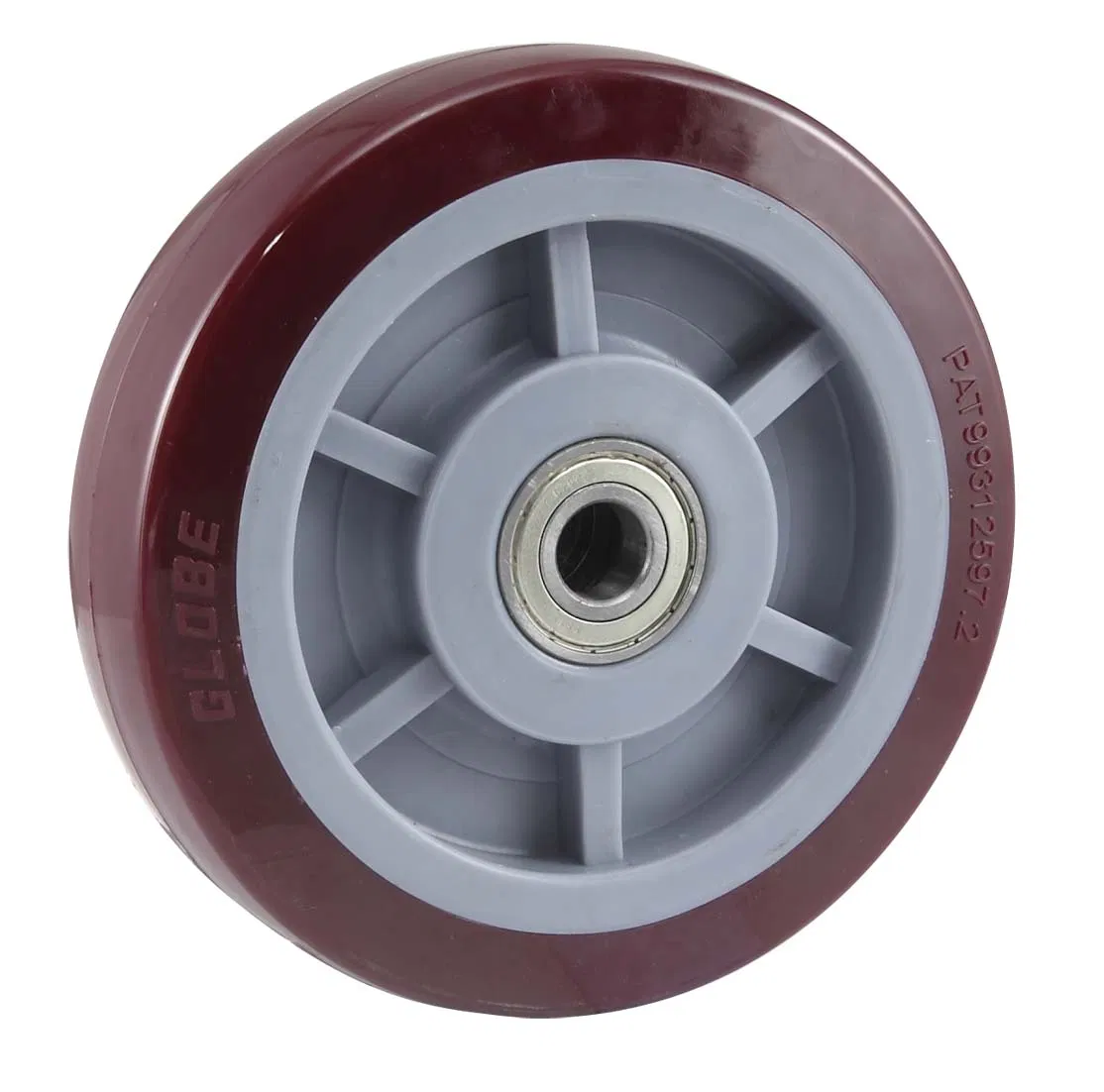 4 Inch Super PU Heavy Duty Caster Wheel (Red) with 6203 Bearing