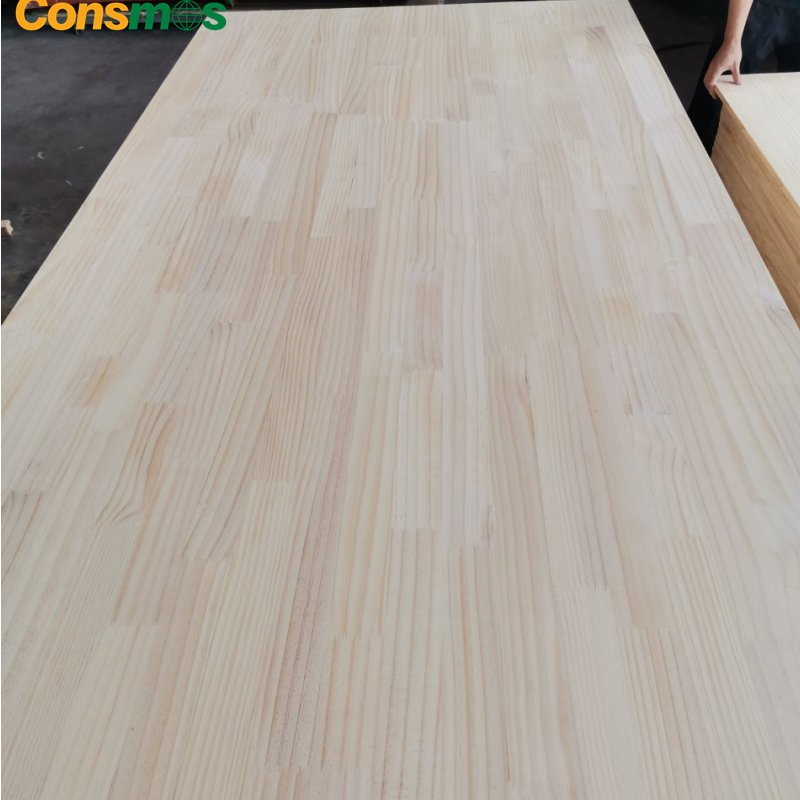 Consmos 17mm Solid Wood Laminated Finger Joint Lumber Pine Plywood Board Price