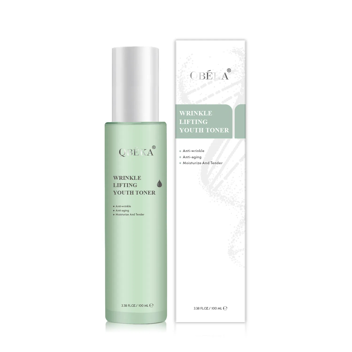 Qbeka Wrinkle Lifting Youth Toner Anti-Aging Wrinkle Reduction Barrier Repair Alcohol-Free Non-Greasy