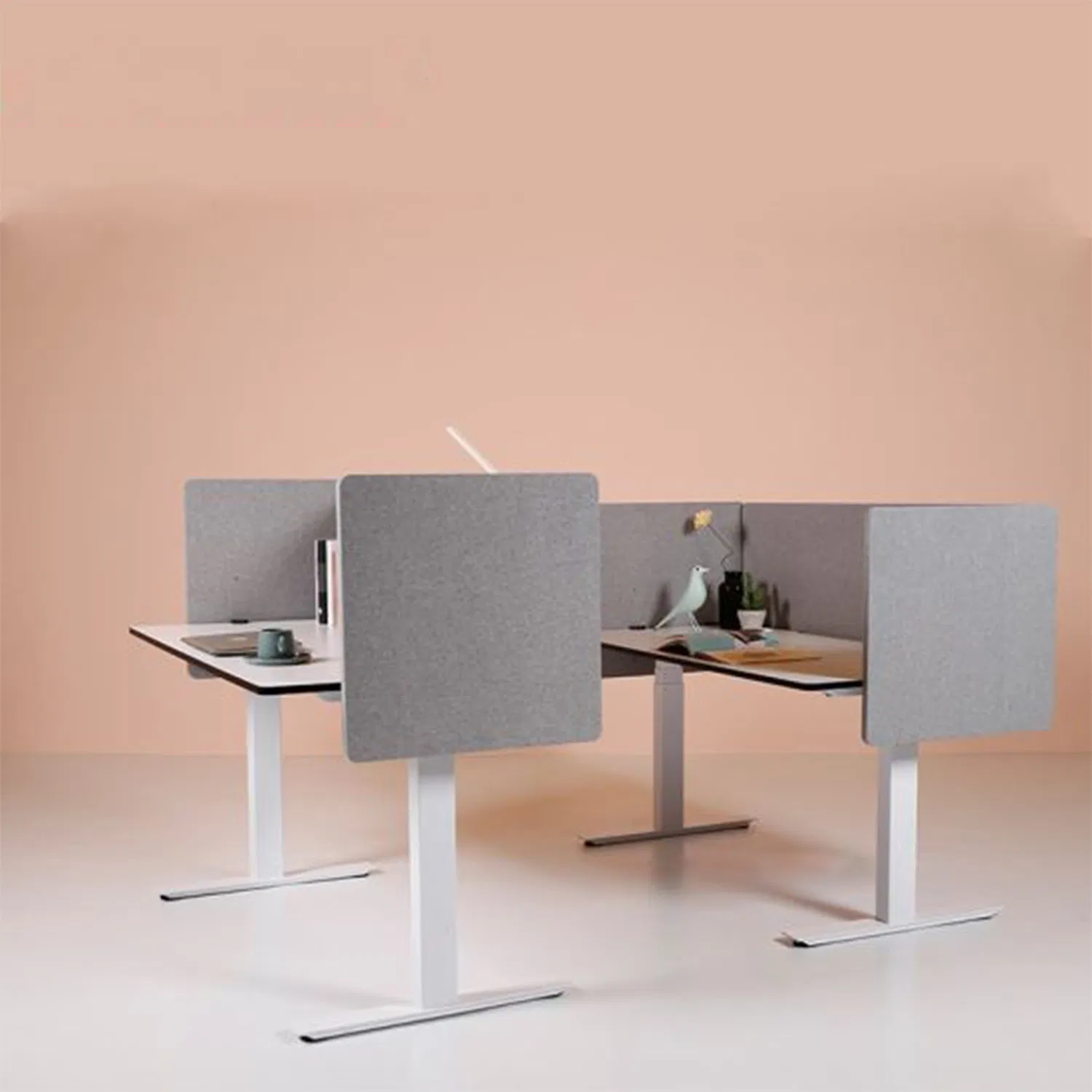 Fire Retardant Polyester Fiber Suction Office Desktop Partition