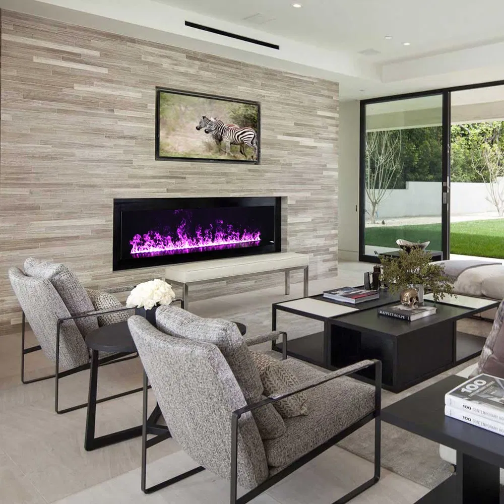 60 Inches LED 3D Atomization Simulation Flame Home Use Water Vapor Steam Fireplace Cheap Electric Fireplaces