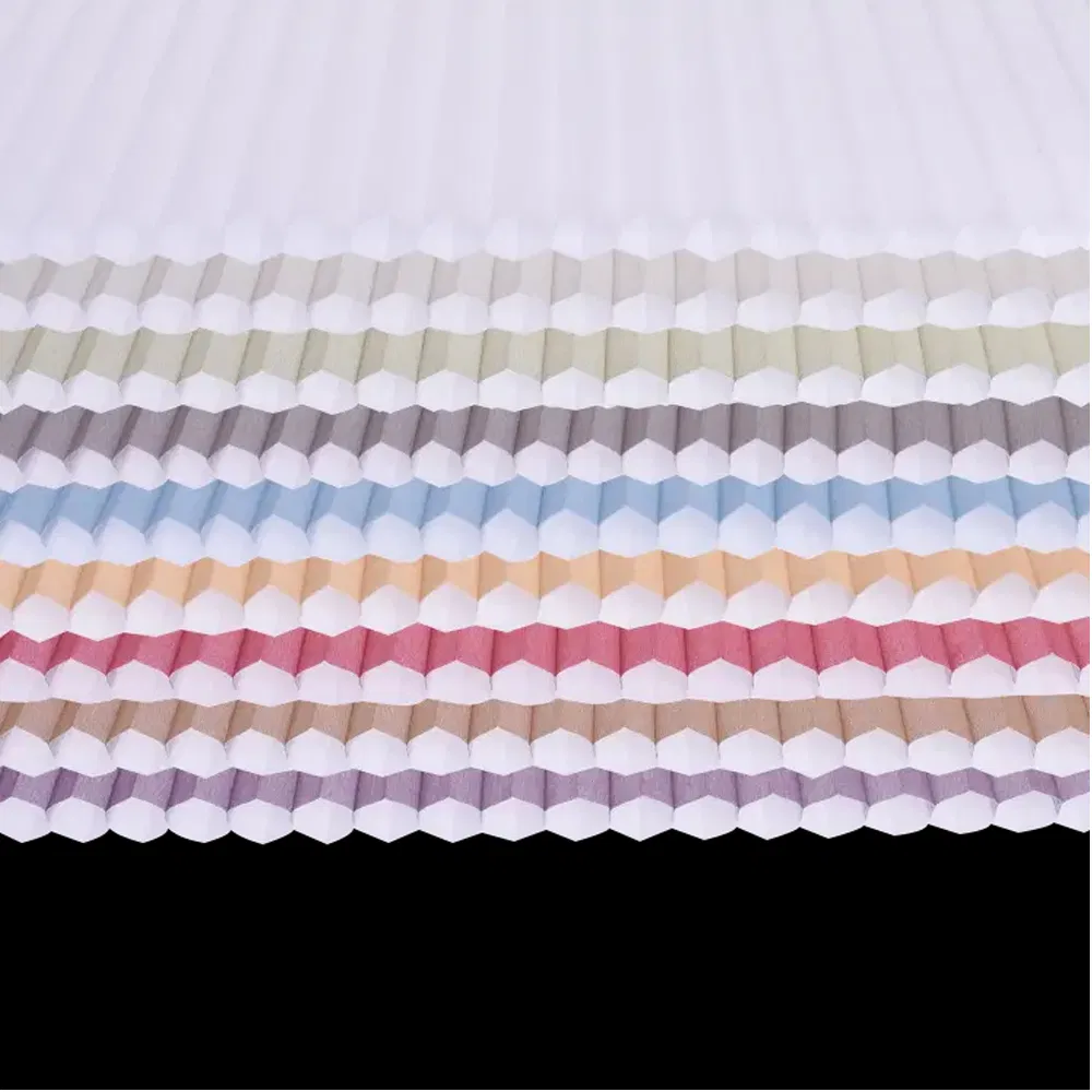 Home Interior Decoration Non Woven Vertical Honeycomb Motorized Blind Fabric for Sliding Door