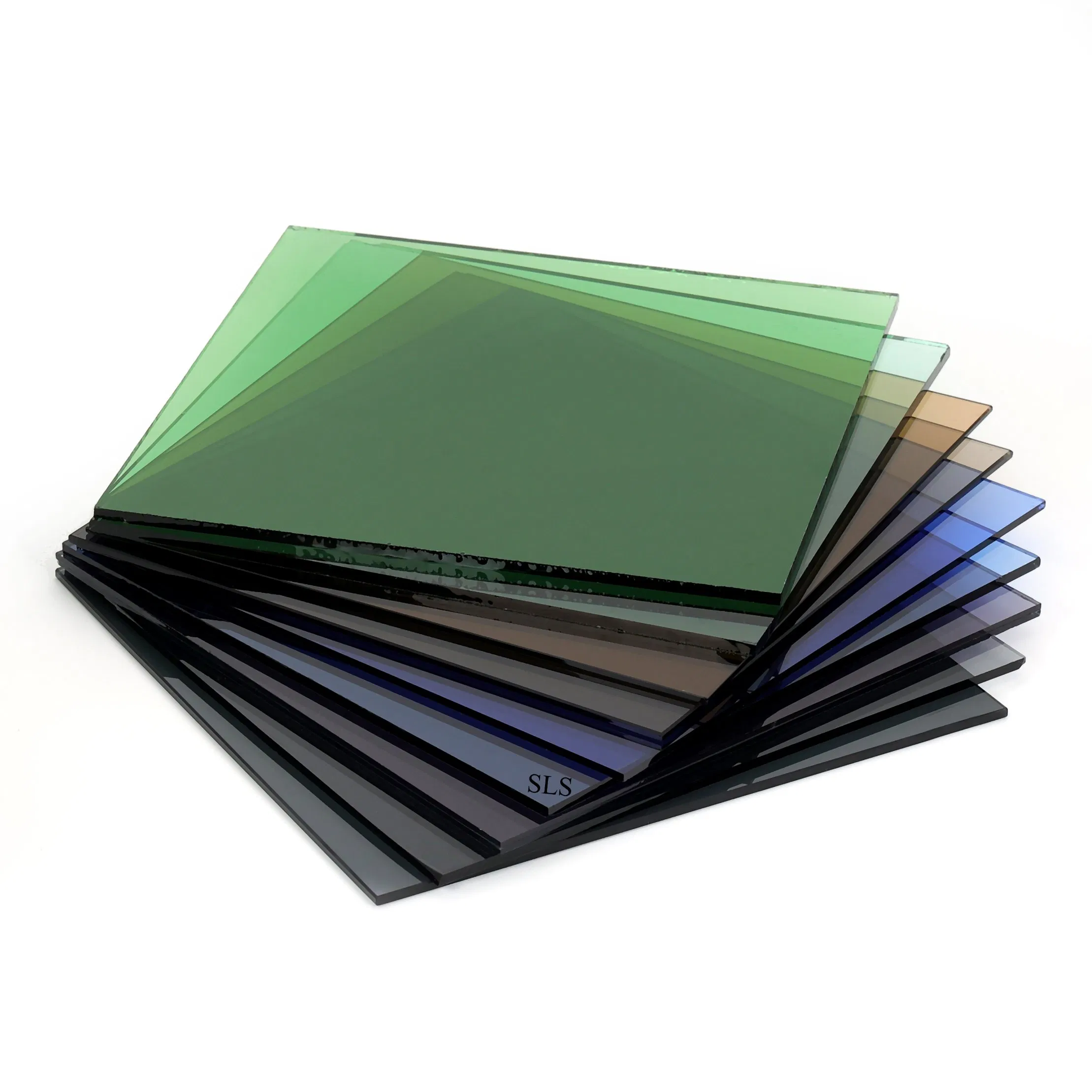 Chinese Wholesale Factory 3/4/5/6/8/10/12mm Ocean/Lake/ Dark Blue/Dark Green/Euro Bronze/Euro Grey Tinted Float Glass Price for Colored/Color
