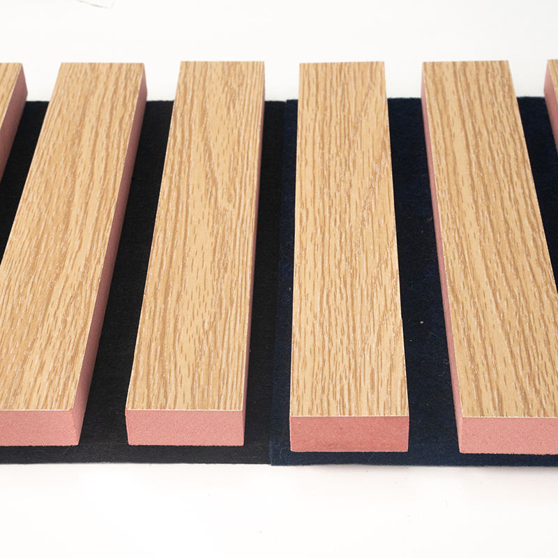 Environment-Friendly Decorative Wood Fiber Acoustic Panel 2400*600mm Popular Sizes for Home Decoration