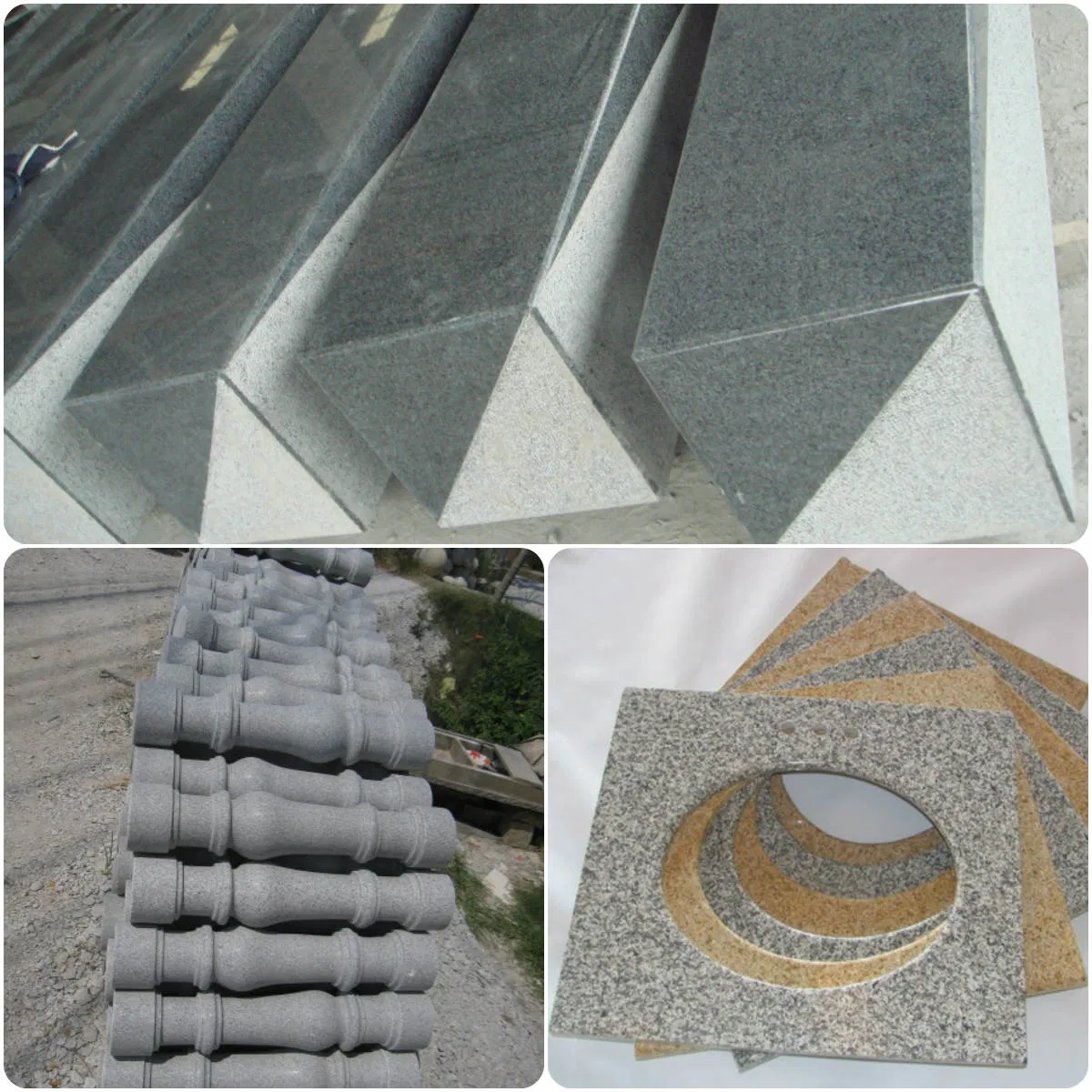 Marble Granite Natural Stone Baluster Railing Handrails