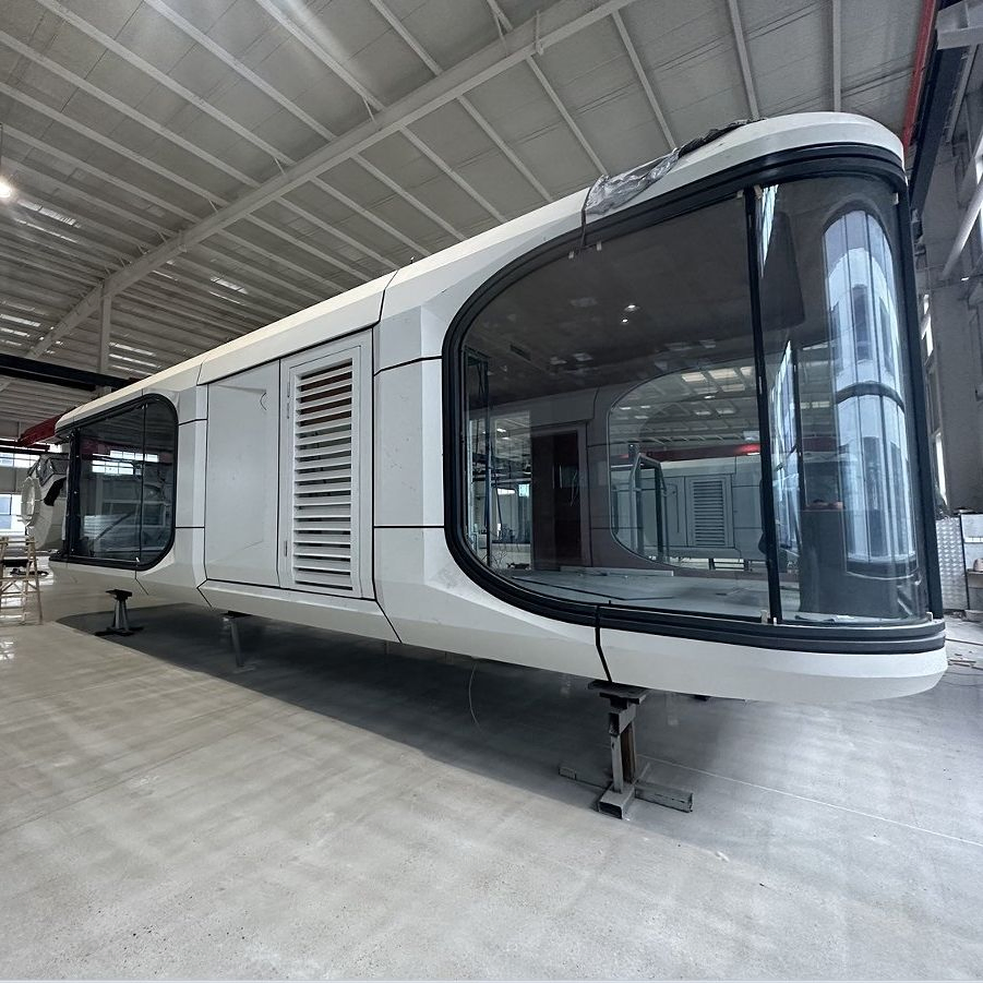 New Technology Steel Frame Prefab Space Capsule House with Wet Separation