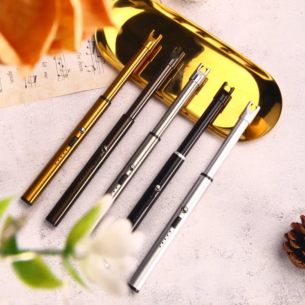 Upgraded LED Display Safety Switch Wholesale Rechargeable USB Arc Igniter for Indoor and Outdoor Fireworks Cooking