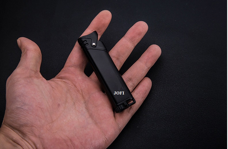 Custom Metal Single Flame Jet Butane Gas Torch Lighter Mini Slim Size with Modern Design Style for Cigars & Cigarettes