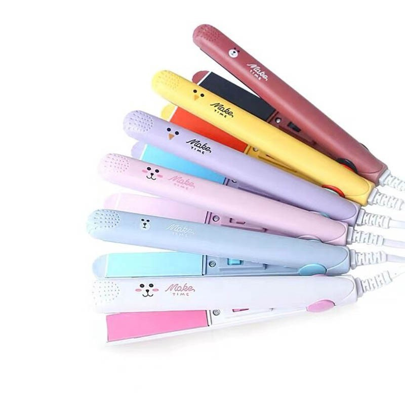 Mini Hair Straightener Ceramic Portable Mini Hairs Curler Hair Crimper
