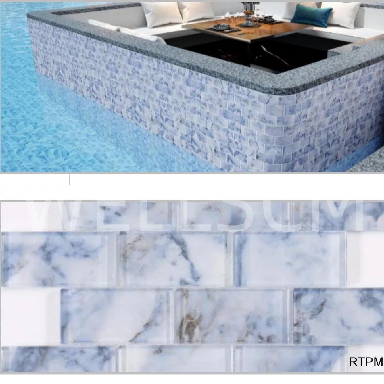 Hand Painting Glass Mosaic Hand Painting Crystal Glass Mosaic