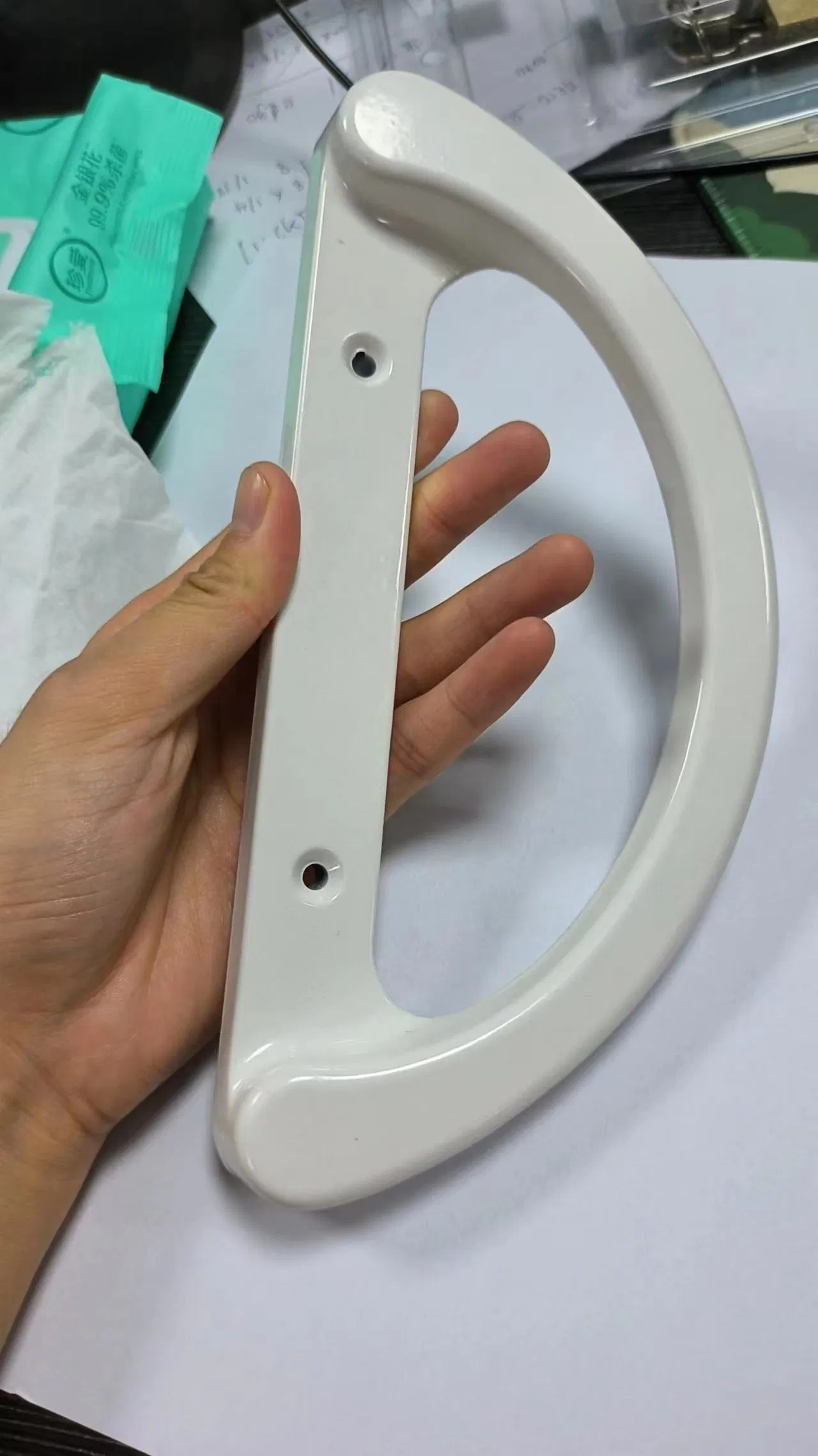 Patio Door Handle Set + Mortise Patio Lock 45° Perfect Replacement for Sliding Glass Door Fits Screw Patio Hole Spacing