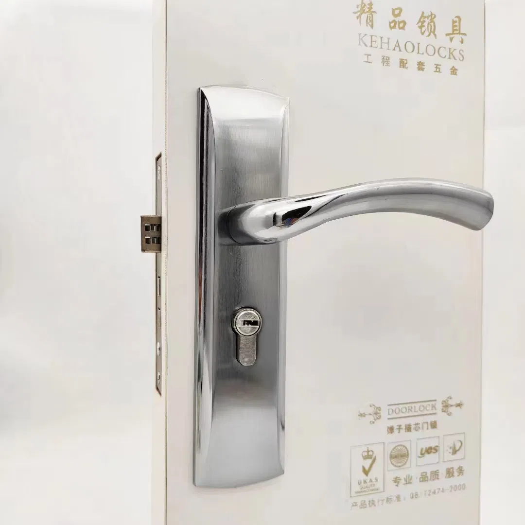 Factory Stainless Steel Satin Plate Furniture Door Handle Mortise Body Door Locks