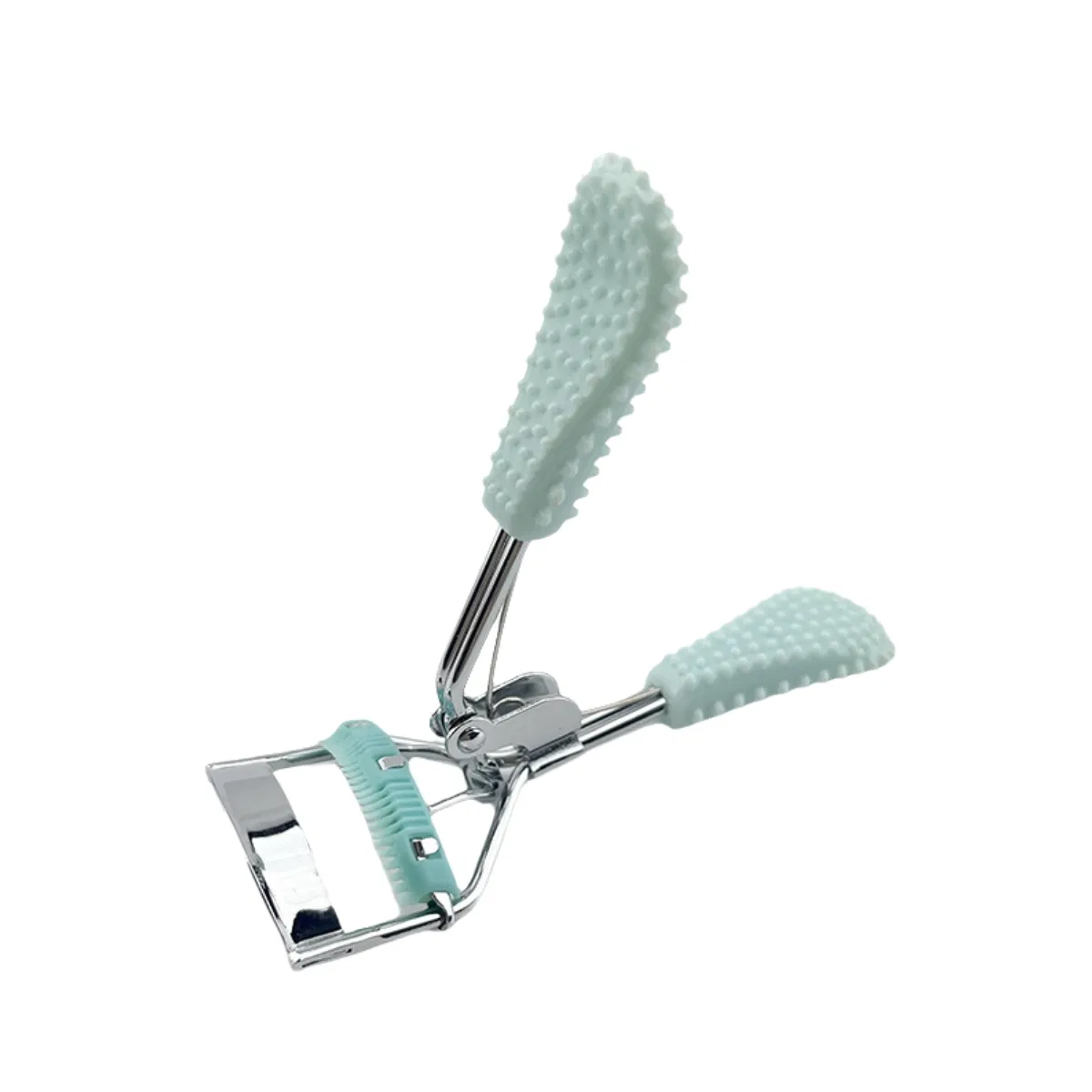 Wide-Angle Design Portable Mini Cosmetic Eyelash Curler for Lasting Styling Without Eyelids